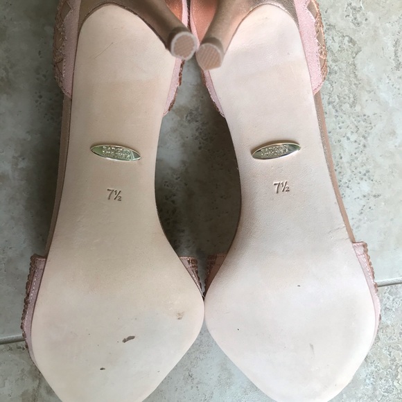 BADGLEY MISCHKA Harris Peep Toe Pump Size 7.5 - Picture 7 of 11